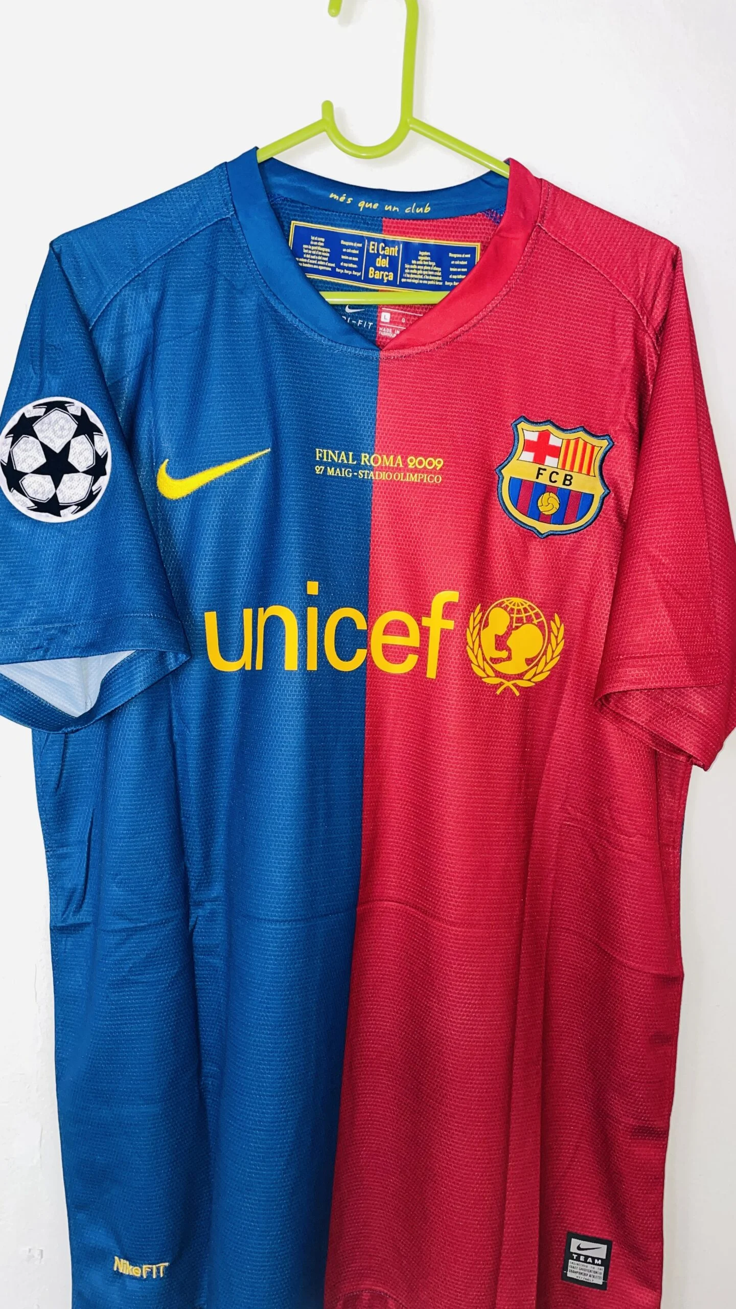 ⚡⚡ENVÍO RÁPIDO - Camiseta FC Barcelona Retro Final 2009 Lionel Messi